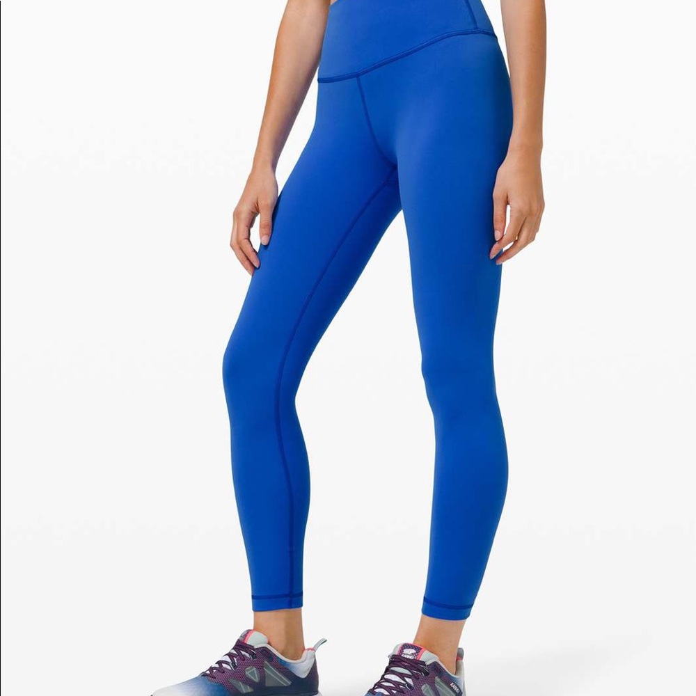 Lululemon Wunder Train High-Rise Tight 25” Cerulean Blue 4